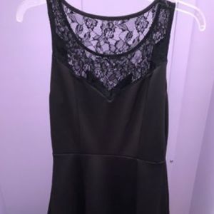 black lace dress